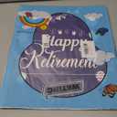 WATINC Retirement Party Decorations Jumbo Guest Book, Purple Congrats Retired Guest Book, Large Message Card Farewell Goodbye Signature Poster Gift for Coworker Office Men Women Pack of 3