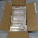 Floroom 6 Pack 4x6 Inch Clear Acrylic Sign Holders, Double-Sided Gold Display Stand Picture Frames for Table Numbers, Menus, Flyers, Weddings, and Offices