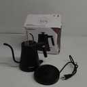 Electric Gooseneck Kettle,1200W Electric Kettle for Pour-over Coffee & Tea Auto Shutoff and Anti-dry Protection,Ergonomic Handle Design, 100% 304 Stainless Steel, 1L, Matte Black(Classic)