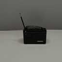 Gelielim Portable Radio AM FM Shortwave, Small Retro Vintage Radio Bluetooth Speaker with Ambient Light, Strong Reception,Rechargeable Battery Powered &Solar Recharged, USB/TF Card Input (Black)