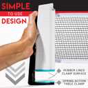 Franklin Sports Table Tennis to Go Portable Ping Pong Set - Table Top Ping Pong Net + (2) Paddles - Ping Pong Balls Included - 2 Players (6', White)