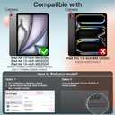 JETech Case for iPad Air 13-Inch M4/M3/M2 (2026/2025/2024), Slim Stand Hard Back Shell Smart Cover with Auto Wake/Sleep (Starlight)