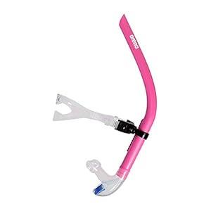 arena Unisex Swim Snorkel III for Adults, Lap Swimming and Training Snorkel, Black, One Size (Pink)