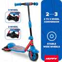 Huffy Toddler 3-Wheel Scooter for Kids, Multiple Colors & Licensed Character Graphics, Ages 3+, Durable Steel Frame, Wide Non-Slip Deck, Stable Lean-to-Steer Design, Light-Up Options, Girls/Boys