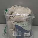 Beige Kitchen Curtains 36 Inch Length Tier Drapes, Linen Textured Small Cafe Farmhouse Rustic Pinch Pleated Light Filtering Semi Sheer Short Window Curtain for Bathroom Basement Camper RV 25x36, 2PCS