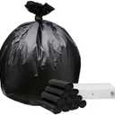 Top Knot Bags 45 Gallon Garbage Trash Bag 40X46" 1.2 Mil Black 100 Count Can Liner Bulk 40 Gallon 41 Gallon 42 Gallon 43 Gallon 44 Gallon Made in USA
