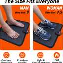 Heated Floor Mat Under Desk for Foot Warmer - Wider 110V Adjustable Temperature Electric Space Heaters Heating Pad - Carbon Crystal & Energy Saving Feet Warmers for Office, Home (Black Gray)