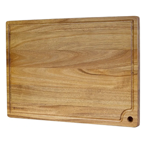 Extra Large Acacia Wood Cutting Board 20 x 14 Inch - Caperci Better Kitchen Chopping Board with Juice Groove & Handle Hole for Meat (Butcher Block) Vegetables and Cheese