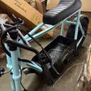 Caroma Peak 1200W Electric Scooter with Seat, 16" Fat Tire Electric Scooter for Adults & Teens, 30 Miles Ranges 20MPH Max Speed, Electric Motorcycle for Commuting with Basket Blue