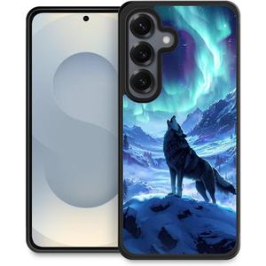Case Compatible with Samsung Galaxy S25,Arctic Wolf Phone Covers for Men/Women,Anti-Skid Soft Silicone Shockproof Protective Case Compatible with Samsung Galaxy S25, Arctic Wolf