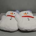 Shellwei 2 Set Christmas Snowman Pillows 17.72 Inch Soft Plush Snowman Shaped Pillows Xmas Throw Decorations for Winter Home Couch Sofa Chair Bedroom Living Room Party Decor Holiday Gifts