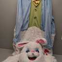 Morph Easter Bunny Costume Adult Deluxe Rabbit Mascot Outfit for Men - Perfect for Easter Costumes and Events