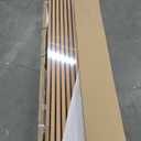 Acoustic Wood Slat Panels 2 Pack 106" x 12.6", Soundproof Wooden Wall Panels, 3D Fluted Panel for Interior Wall Decor, Living Room, Bedroom - Teak (Cover Approx. 19 sq.ft)