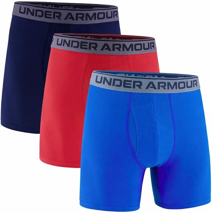 Under Armour mens Multi-pack Performance Tech Boxerjock Brief, 6" Inseam, All-day Comfort & Soft 6 prs XL