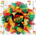 Hoteam Black History Month Wreath for Front Door Black History Month Door Wreaths Four Colors Decorations African American Christmas Kwanzaa Decorations for Indoor Outdoor Home Porch Decoration