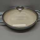 Le Creuset Enameled Cast Iron Signature Round Braiser with Glass Lid, 2.25 qt., Sea Salt