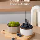 Juimma Ramekins 6 oz, Creme Brulee Ramekins Oven Safe, Ramiken Small Bowls Ceramic Baking Dishes for Pudding Custard, Dipping Sauce Cups for Souffle Ice Cream, Set of 6, Morandi Color