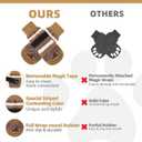 KOOLTAIL Dog Socks for Hot Pavement, Summer Dog shoes to Prevent Licking Paws for Hardwood Floor, Non Slip Double Sides Boots & Paw Protectors, Pet Grippy Booties for Small Medium Large Senior Dogs,SM (Brown+Beige)