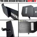 Front Door Pocket Metal Storage Box for Jeep Wrangler JL JLU 4XE 2018-2025 & Gladiator JT 2020-2022 2023 2024 2025 Accessories Door Storage Organizer (JL-Advanced-Upgraded)