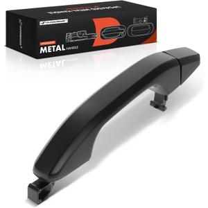 A-Premium Rear Left or Right Upgraded Metal Exterior Door Handle Compatible with Chevy Silverado 1500 2500 3500 HD, Tahoe, Colorado, Suburban & GMC Sierra, Yukon & Cadillac Escalade, Primed Black