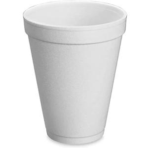Concession Essentials 8oz Disposable White Foam Cups - Pack of 100ct