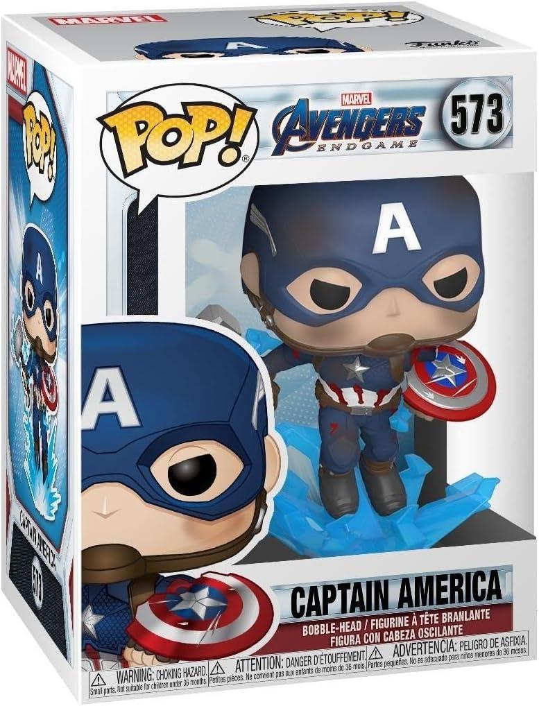 Funko Pop! Marvel: Avengers Endgame - Captain America with Broken Shield & Mjoinir
