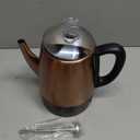 Mixpresso 4 Cup Percolator Coffee Pot Electric, Copper Stainless Steel Coffee Percolator Electric With Keep Warm Function, Classic Perculator Pot With Removable Basket for Home or Office