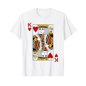 King of Hearts Blackjack Cards Poker 21 K T-Shirt XL