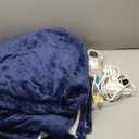 Homemate Electric Heated Blanket Queen Size - 84"x90" Heating Blanket Queen Size Dual Control 1/2/4/6/8 Hours Auto-Off 10 Heat Level Over-Heat Protection Flannel Sherpa ETL Certification