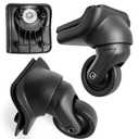 Luggage Wheels Replacement for Suitcase, Spinner Wheels Replacement Parts Roller Suitcase Tourister Travel Trunk Caster Luggage Kit (2 Pcs) (Black H044)