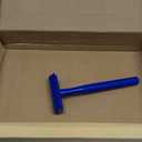 Kinghood Double Edge Safety Razor, Single Blade Razors with 10 Stainless Steel Blades, Reusable Metal Shaving Razor for Women and Men - Dark Blue