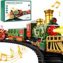 Train Set for Kids 3-5 4-7 4-8, Classic Christmas Electric Train Toys Set with Locomotive Engine, Lights & Sound, Tracks for Christmas Tree, Toy Train Set Gift for 3 4 5 6 Years Old Kids Boys Girls