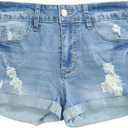 WDIRARA womens Soft (Blue, XXL)