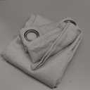 BGment Curtains 72 Inches Long for Living Room, Flax Linen Curtains Burlap Textured Thick Light Filtering Privacy Grommet Window Curtain Drapes for Bedroom, 2 Panels, 52 x 72 Inch, Light Grey