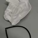 Tigeen Halloween White Mini Captain Hat Headband 15 cm Headbands Navy Sailor Hat for Yacht Nautical Dressing up Theme Role Play Party Costume Accessory