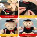 2 Sets Graduation Bear Clothes Graduation Cap and Gown Outfit Fits Most 14-18 Inch Bears Stuffed Animal Clothes Stuffed Animal Clothing Bear Costume for Make Your Own Stuffed Animals Graduation Gifts