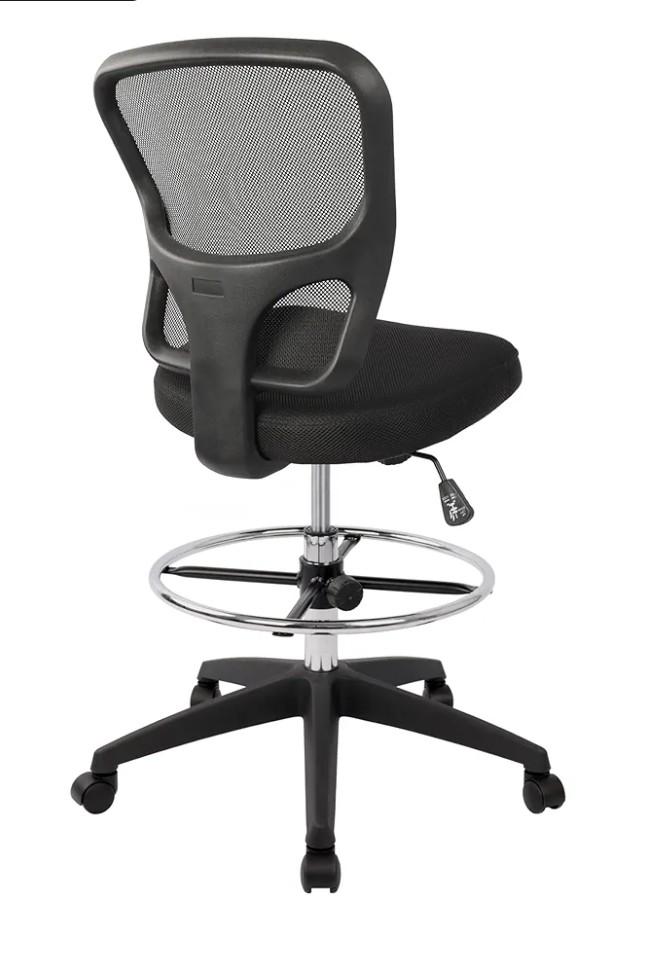 HYLONE Ergonomic Office Chairs, Office Drafting Chair, Rolling Stool Chair Armless Standing Desk Chair with Footrest Bar Stools for Home,Office & Bar