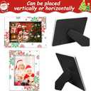 party greeting Christmas Picture Frame 4x6 Christmas Ceramic Photo Frame Decorations Holiday Christmas Xmas Gifts Vertically or Horizontally Suitable for Desktop Use (Snowflake)