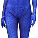 Xyjrnjvh Superhero Cosplay Costume for Womens Halloween Full Set Bodysuits Zentai 3D Style Jumpsuit M