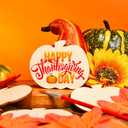 2 x Blulu 24 Pcs Wooden Pumpkin Cutouts Thanksgiving Unfinished Wood Cutout Blank Pumpkin Shape Cutout for Fall Thanksgiving Party DIY Craft Decoration Supplies (Wood Color)