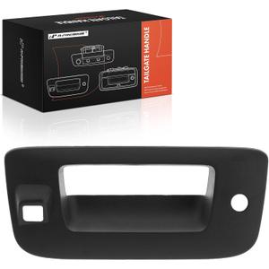 A-Premium Tailgate Handle Bezel with Camera Hole & Keyhole Compatible with Chevy Silverado 1500 2009-2013, Silverado 2500 HD 3500 HD & GMC Sierra 1500 2500 HD 3500 HD, Textured Black