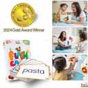 100 Real-Image Flash Cards for Toddlers 1-3  Large Waterproof Learning Cards, Montessori Preschool Educational Toys for Kids, Durable Flashcards with Pictures and Words (Moms Choice Award)