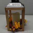 Holiday Home LED Lantern with Floral & Pincones