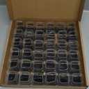 BAIPOK 36pcs Square Chair Leg Floor Protectors, Furniture Felt Pads for Hardwood Floors, Furniture Sliders for Chair Legs, Floor Protectors for Chairs, Silicone Chair Leg Caps Cover, Large, Clear (Square L (1.25'' -1.60''))