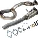 Exhaust Front Flex Pipe Compatible with GMC Terrain Compatible with Chevrolet Equinox 2012 2013 2014 2015 2016 2017 3.6L -Includes Gaskets