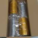 Zezzxu 100 Pack Mini Cake Containers, Clear Plastic Small Cupcake Boxes with Dome Lids for Individual Chocolate Covered Cookies, Strawberry, Mooncake (Gold)