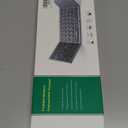 Samsers Foldable Bluetooth Keyboard with Touchpad  Portable Wireless Keyboard with Holder, Rechargeable Full Size Ultra Slim Pocket Folding Keyboards for Android Windows iOS Tablet & Laptop  Black