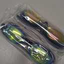 Aegend Swimming Goggles with Adjustable Bungee Strap, No Leak Anti-Fog UV Protection Mirrored Swim Goggles for Adults