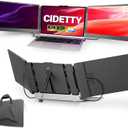 CIDETTY Laptop Screen Extender, 14'' FHD 1080P IPS Ultra-Thin Dual/Triple Monitor Display, HDMI/USB-C Plug-Play Portable Monitor for Laptop, Built-in Speakers(Mac, Win, Android)
