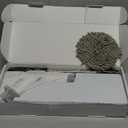 MGLSDeet Electric Spin Scrubber Scrub Brush, Rechargeable Cleaning Brush with 8 in 1 Replaceable Brush Heads, Cordless Power Spin Scrubber 90Mins for Bathroom Shower Bathtub Glass Car (Long White)